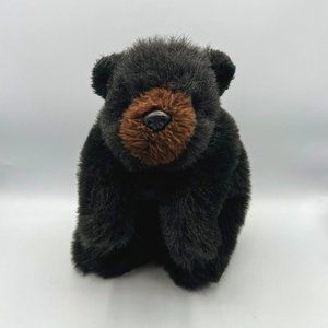 Vtg Country Critters Black Bear Cub Hand Puppet Teddy Stuffed Animal Plush Toy
